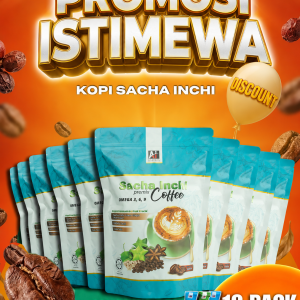 10 Pek Kopi Sacha Inchi