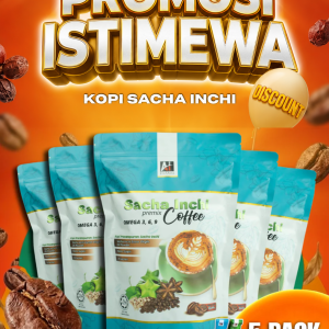 5 Pek Kopi Sacha Inchi